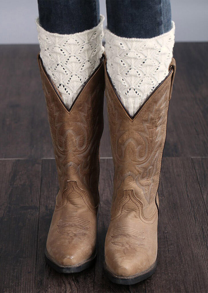 western sock booties
